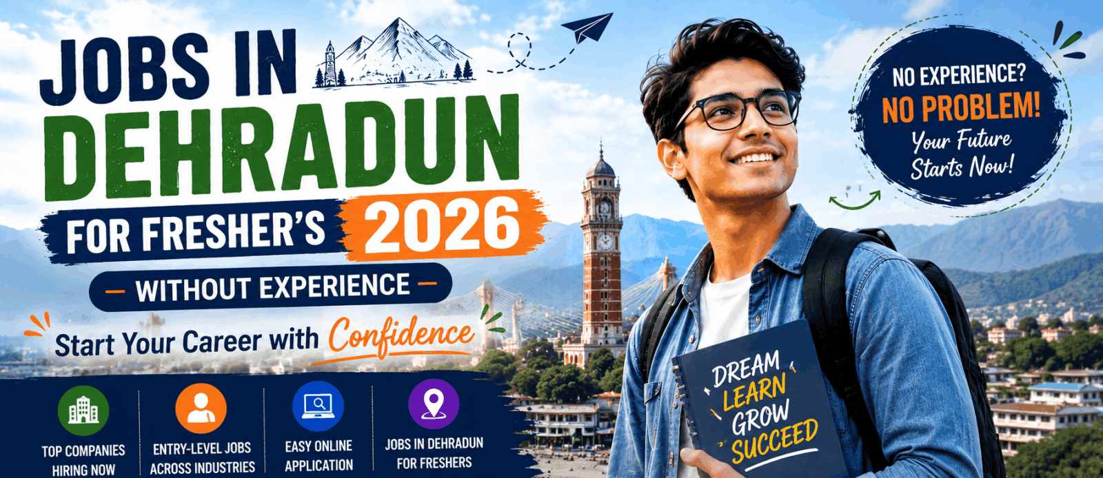 Jobs in Dehradun for Fresher’s 2026 Without Experience Start Your Career with Confidence